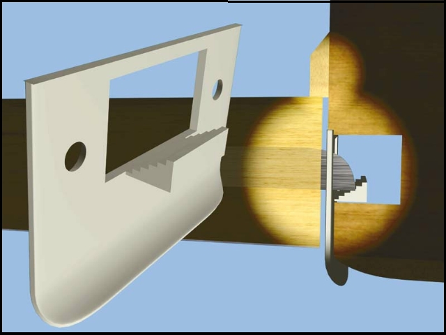 loosen the strike plate