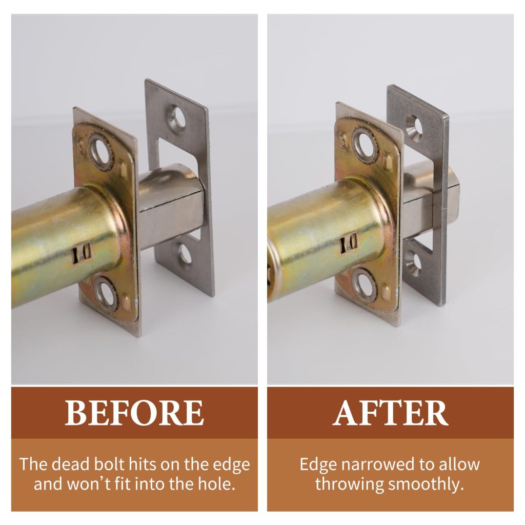 fixing a dead bolt in a door