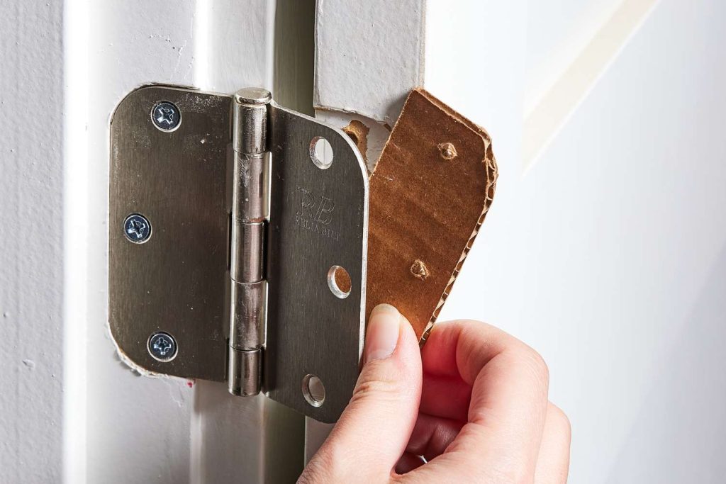 fix gap in door hinge