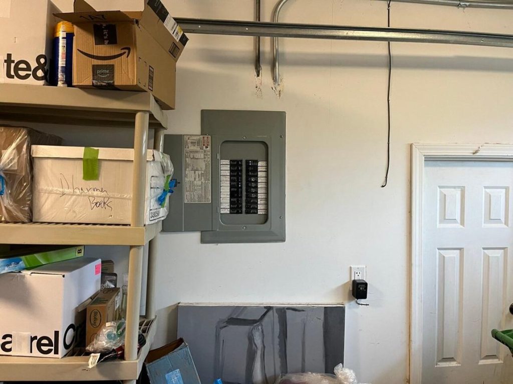 breaker box in basement