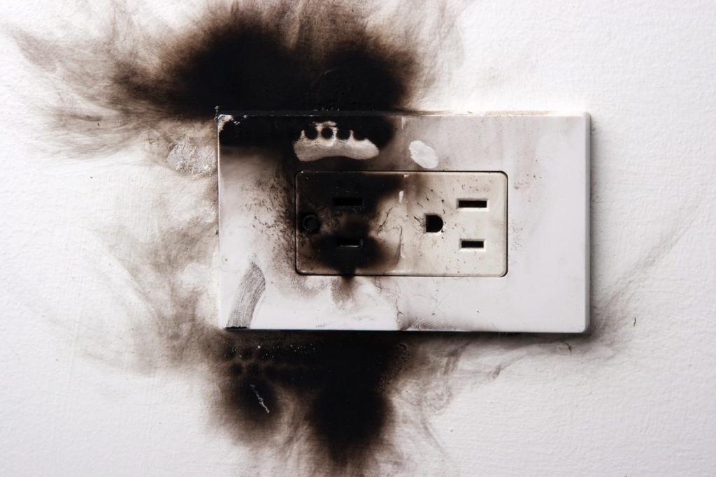 the outlet is burned out