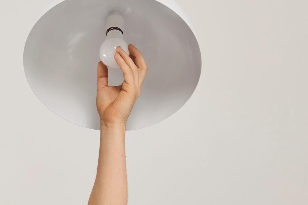 check the light bulb that flickers