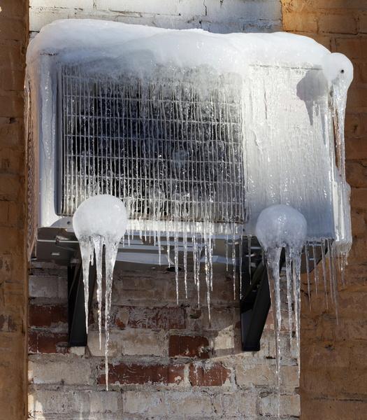 icicles can develop on your ac unit