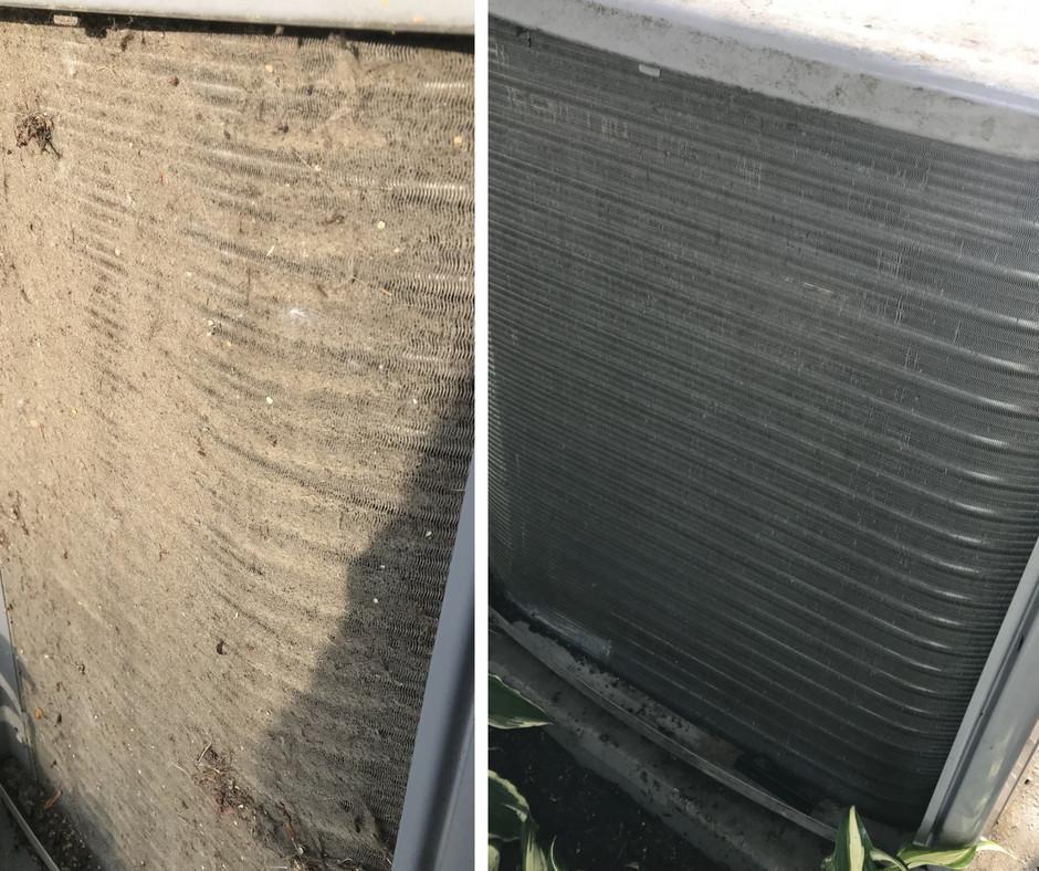 a dirty ac condenser