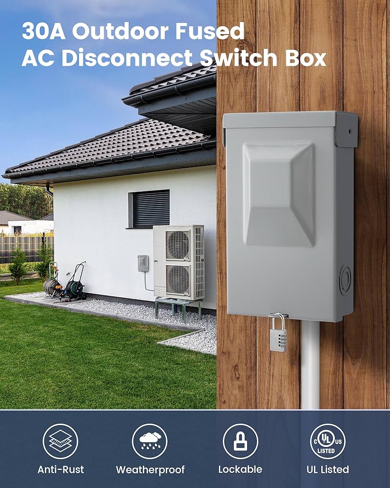 the outdoor ac disconnect switch box