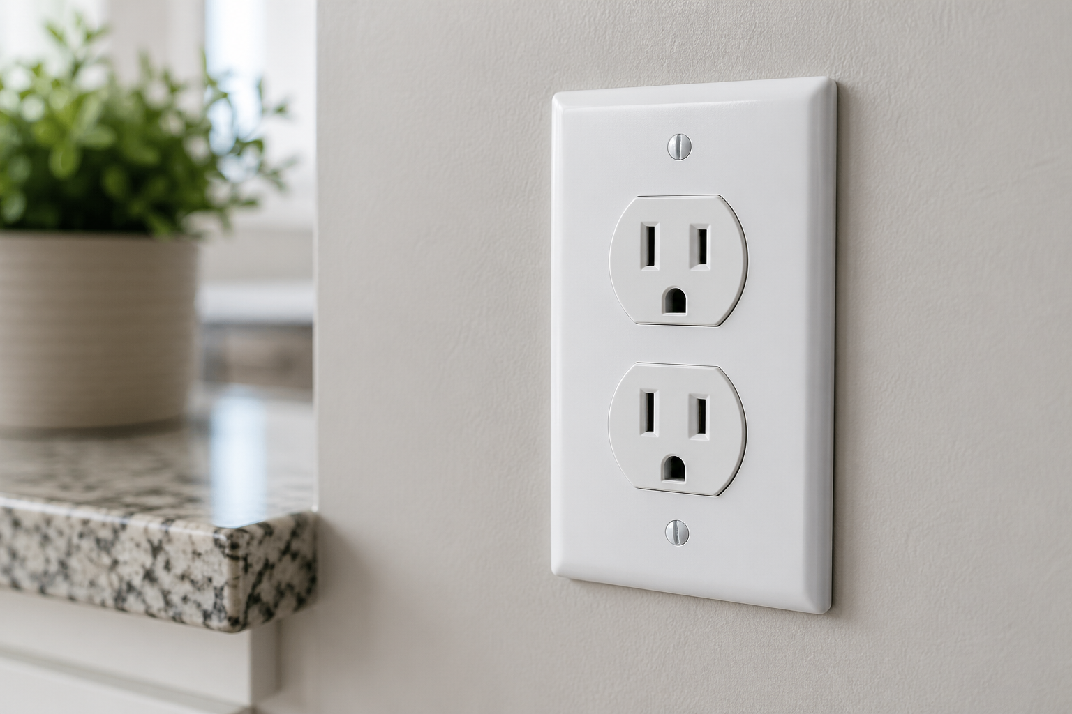 Outlet with no power being tested by homeowner troubleshooting electrical issue