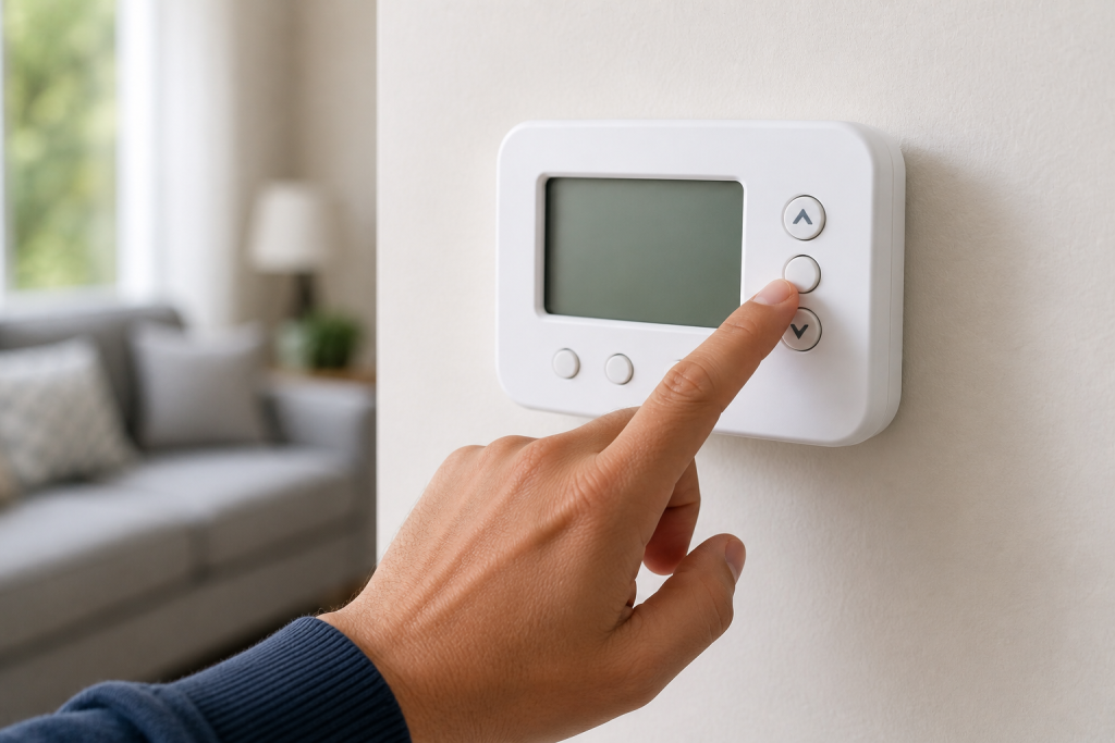 Adjusting thermostat settings to troubleshoot an AC not cooling properly