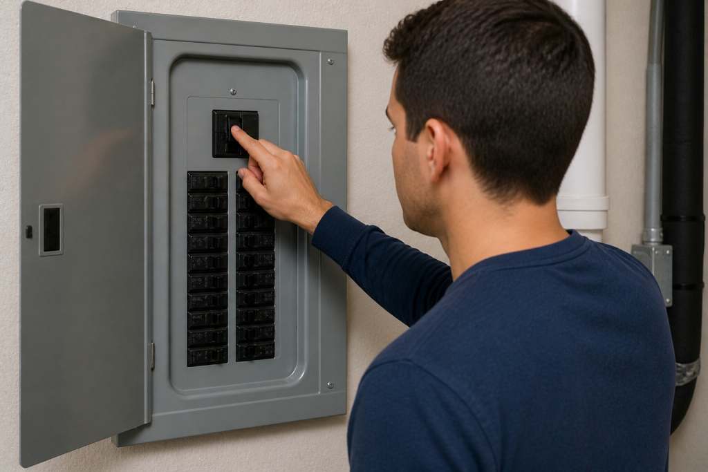 Resetting AC system at circuit breaker to restore cooling function