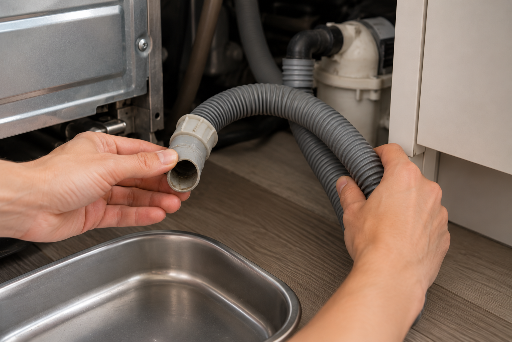 inspect-bosch-dishwasher-drain-hose